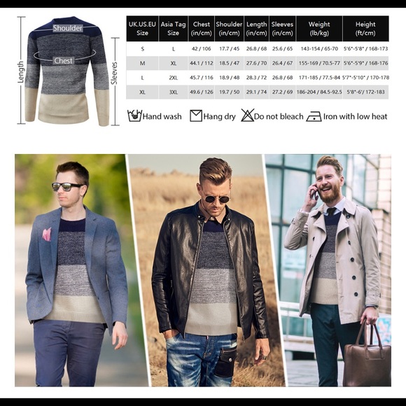 Men's Casual Knit Sweater - Picture 5 of 5